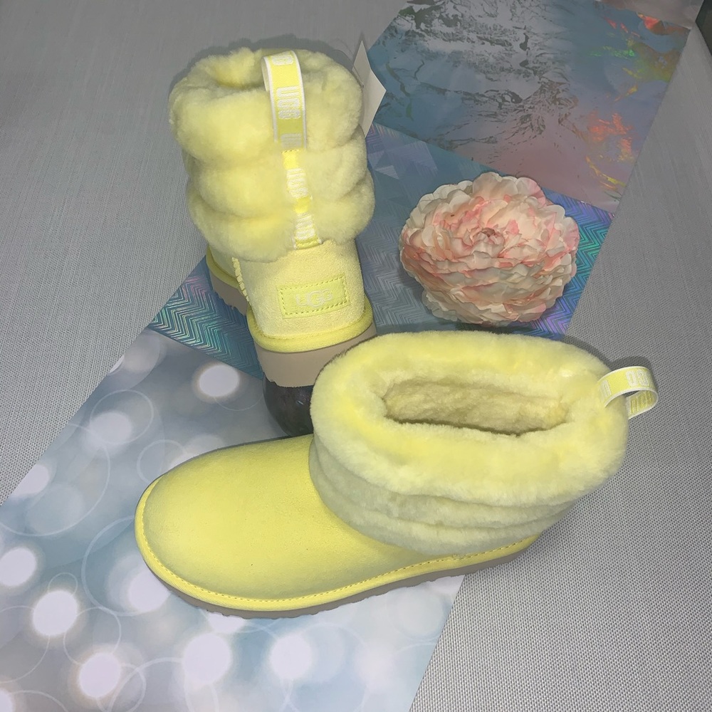 Uggs Classic’ Shearling Fluff Quilted Boot